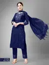 1113 Aradhna Cotton Blend Embroidery Kurti Bottom With Dupatta Wholesale Market 
